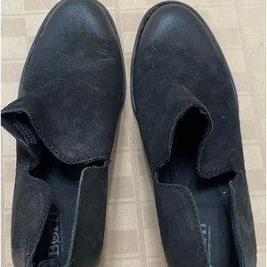 Born Boots Womens 10M Antonia Ankle Booties F14209 Black Leather‎ Zip Slip On.